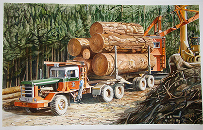 Logging truck, Port Renfrew