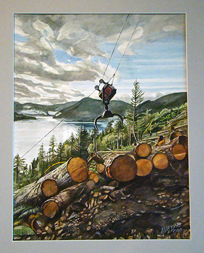 Logging at Comox Lake A