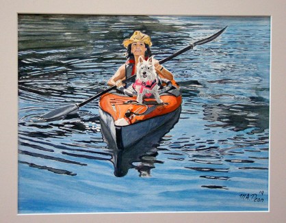 Kayaker with friend
