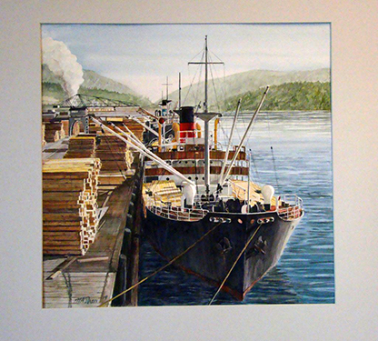 Freighter at Port Alberni