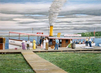 Ferry Sea Bird on White Lake