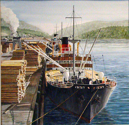 Freighter at Port Alberni