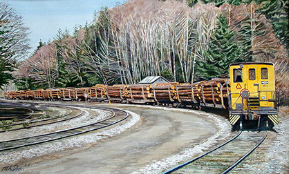 Log Train at Beaver Cove